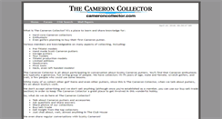 Desktop Screenshot of cameroncollector.com