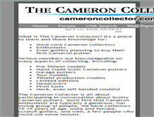 Tablet Screenshot of cameroncollector.com